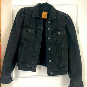 Gap denim puff sleeve jacket XS